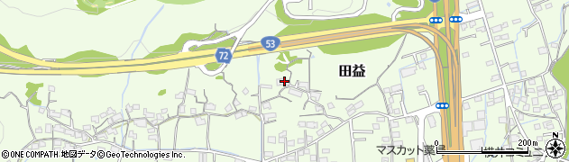 岡山県岡山市北区田益325周辺の地図