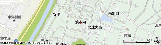 愛知県豊橋市大崎町（浪入向）周辺の地図
