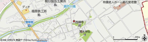 兵庫県明石市魚住町清水1370周辺の地図