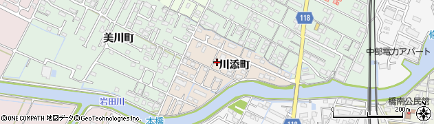 三重県津市川添町周辺の地図