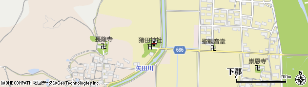 猪田神社周辺の地図