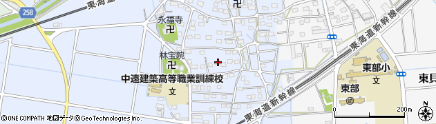 静岡県磐田市西貝塚1442周辺の地図