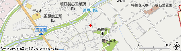 兵庫県明石市魚住町清水1367周辺の地図