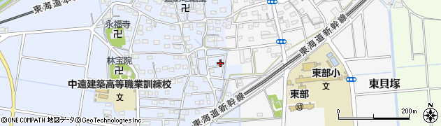 静岡県磐田市西貝塚1461周辺の地図