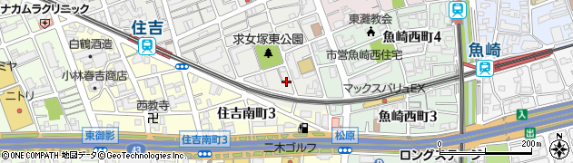 水道レスキュー神戸市東灘区住吉宮町営業所周辺の地図