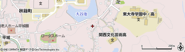 奈良県奈良市山陵町1166周辺の地図