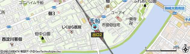 大阪府大阪市西淀川区周辺の地図