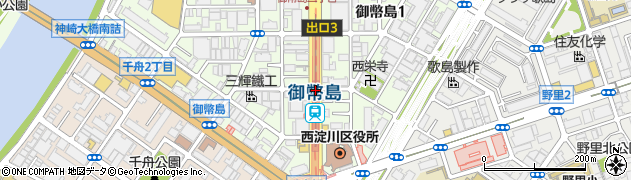 御幣島駅周辺の地図