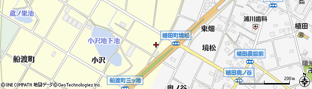 愛知県豊橋市船渡町（火穴）周辺の地図