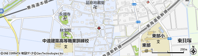 静岡県磐田市西貝塚1499周辺の地図