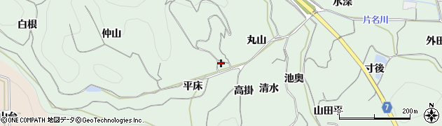 愛知県知多郡南知多町片名丸山周辺の地図