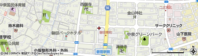 焼肉だんらん はなの舞 磐田北口店周辺の地図