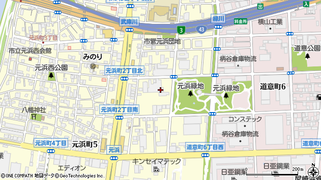〒660-0085 兵庫県尼崎市元浜町の地図
