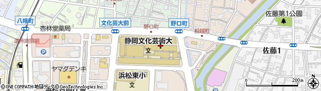 静岡文化芸術大学（公立大学法人）　学生室周辺の地図