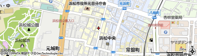 静岡県浜松市中央区元目町周辺の地図