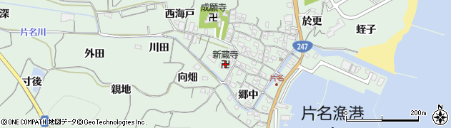 新蔵寺周辺の地図