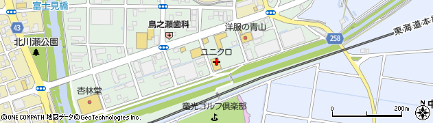 ユニクロ磐田店周辺の地図