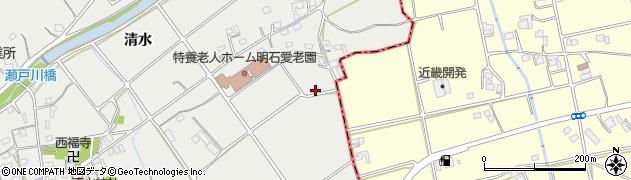 兵庫県明石市魚住町清水813周辺の地図