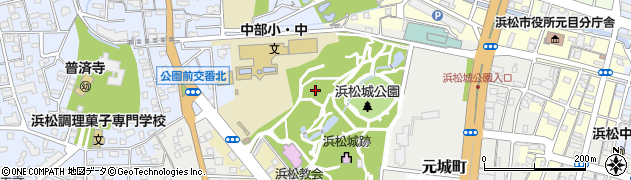 静岡県浜松市中央区松城町周辺の地図