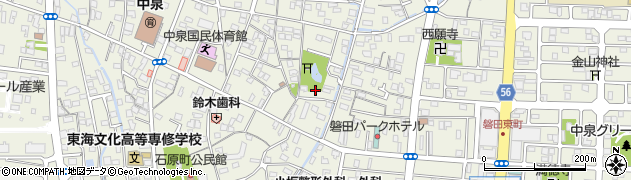 静岡県磐田市中泉周辺の地図