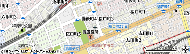 株式会社リブ・ヤマグチ　神戸事業部周辺の地図
