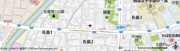静岡県浜松市中央区佐藤周辺の地図