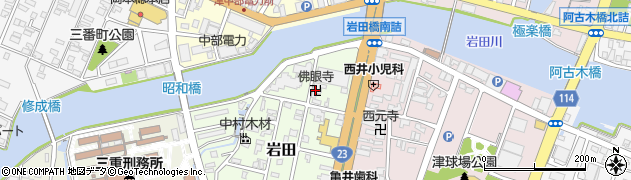 佛眼寺周辺の地図