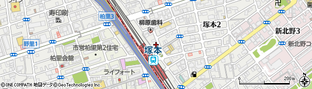 ビストロJIN 塚本店周辺の地図
