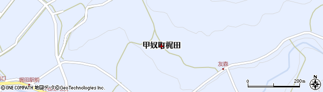 広島県三次市甲奴町梶田周辺の地図