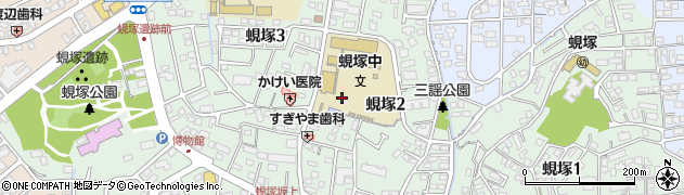 静岡県浜松市中央区蜆塚周辺の地図
