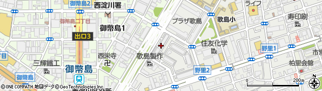 府営歌島住宅周辺の地図