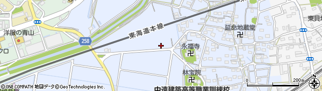 静岡県磐田市西貝塚1584周辺の地図