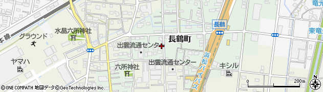 静岡県浜松市中央区長鶴町周辺の地図