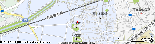 静岡県磐田市西貝塚1573周辺の地図