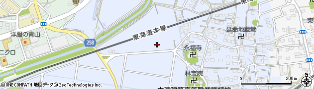 静岡県磐田市西貝塚1585周辺の地図