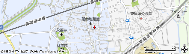 静岡県磐田市西貝塚1605周辺の地図