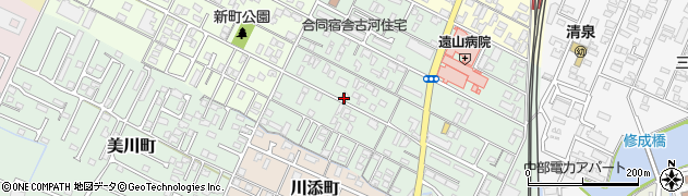 三重県津市南新町周辺の地図