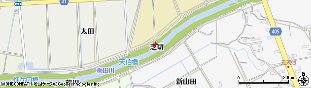 愛知県豊橋市浜道町芝切周辺の地図