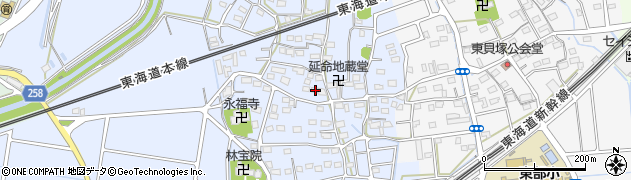 静岡県磐田市西貝塚1601周辺の地図
