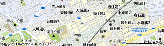 兵庫県神戸市灘区福住通周辺の地図
