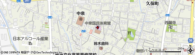 磐田市役所交流センター　中泉交流センター周辺の地図