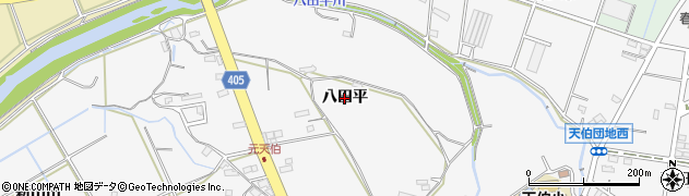 愛知県豊橋市天伯町（八田平）周辺の地図