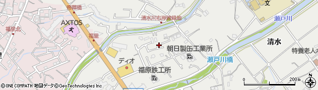 兵庫県明石市魚住町清水1638周辺の地図