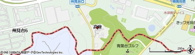 京都府木津川市市坂（高座）周辺の地図