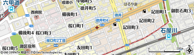 徳井周辺の地図