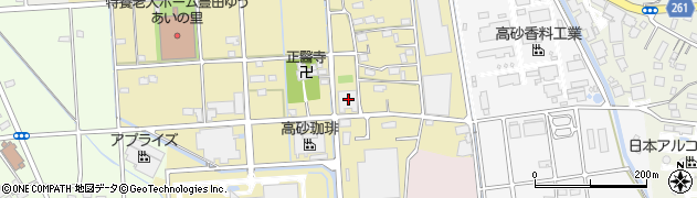 静岡県磐田市下万能337周辺の地図