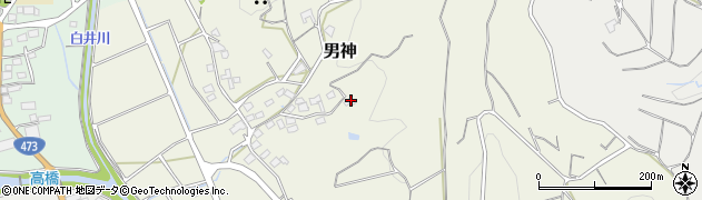 静岡県牧之原市男神596周辺の地図