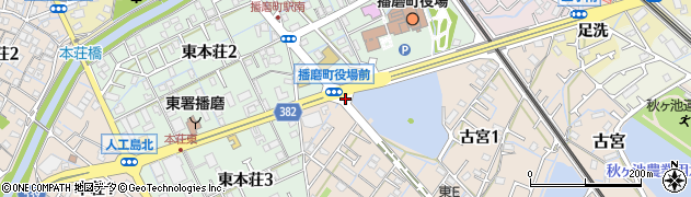 兵庫県播磨町（加古郡）本荘（向ノ池）周辺の地図
