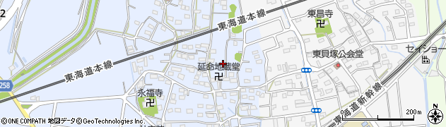 静岡県磐田市西貝塚1668周辺の地図