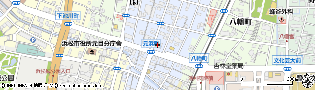 川島モータース　元浜店周辺の地図